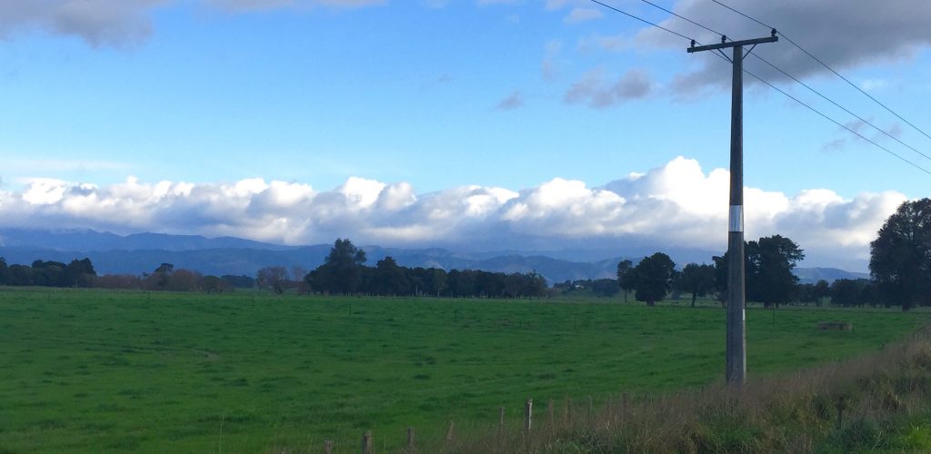 A view over the Wairarapa Valley to the Rimutaka Range 