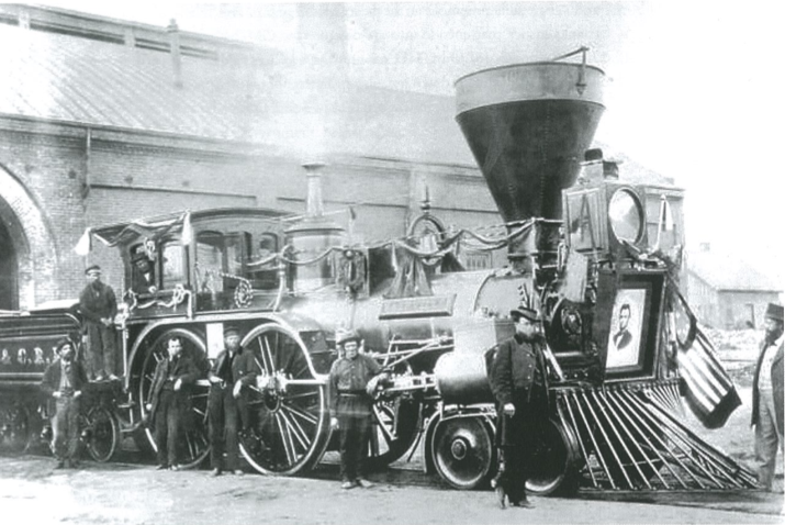 Fig.21. Lincoln Funeral Train. From http://commons.wikimedia.org/wiki/File:LincolnTrain.jpeg.