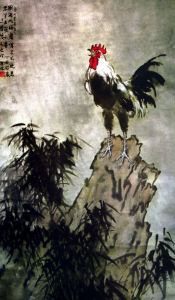 The cock's never-ending cry. Xu Beihong, spring, 1937.