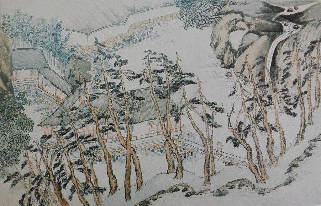 'Scholar Visiting a Friend', Shao Mi 邵彌 (ca.1595-ca.1642).